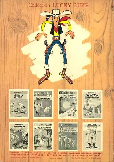 Verso de l'album Lucky Luke Tome 28 L'escorte
