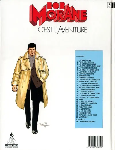 Verso de l'album Bob Morane Tome 49 Alias M.D.O.
