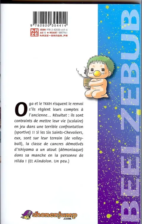 Verso de l'album Beelzebub 8 Place au volley-ball