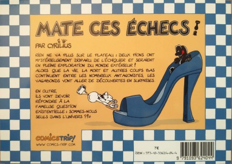 Verso de l'album Mate ces Échecs ! Tome 2 L'échappée de l'échiquier !