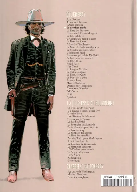 Verso de l'album Blueberry La Collection Tome 4 Le Cavalier perdu