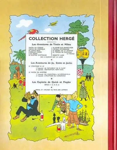 Verso de l'album Tintin Tome 17 On a marché sur la Lune