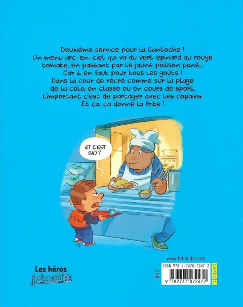 Verso de l'album La Cantoche Tome 2 Les goûts et les couleurs