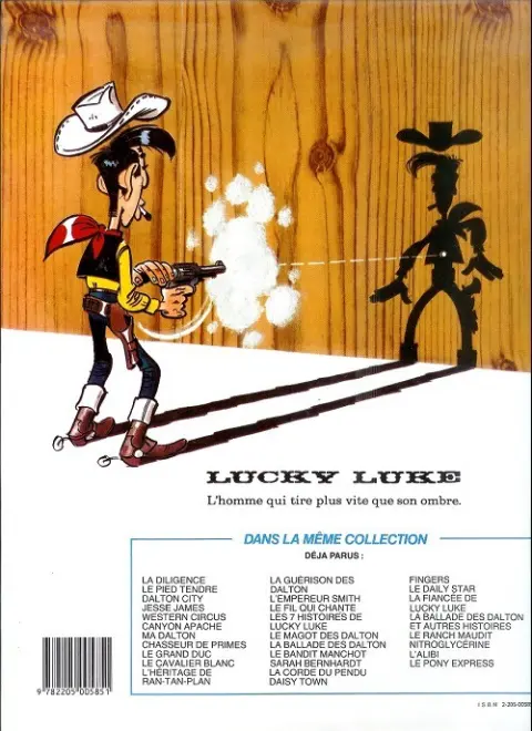 Verso de l'album Lucky Luke Tome 38 Ma Dalton
