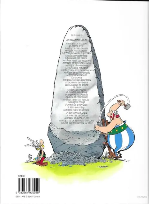 Verso de l'album Astérix Tome 26 L'odyssée d'Astérix