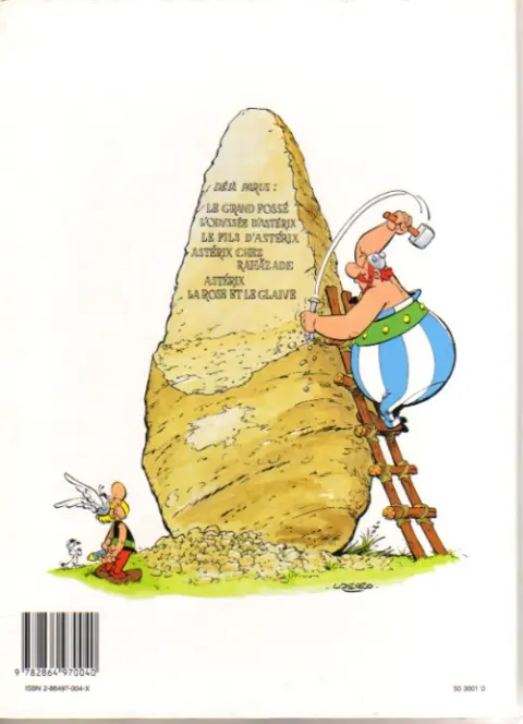 Verso de l'album Astérix Tome 26 L'odyssée d'Astérix