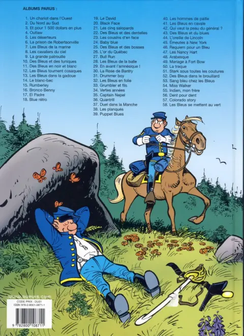 Verso de l'album Les Tuniques Bleues Tome 14 Le blanc-bec