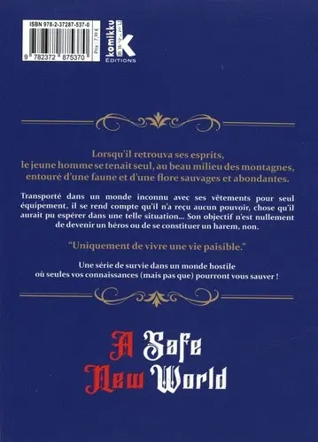 Verso de l'album A Safe New World 1