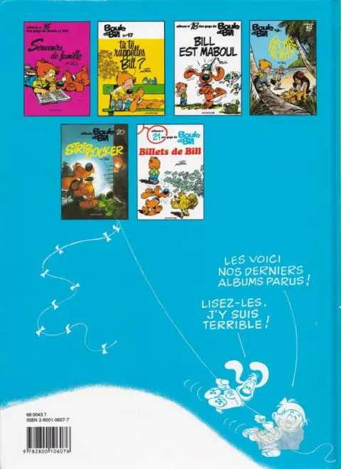 Verso de l'album Boule & Bill Tome 15 Bill, nom d'un chien !