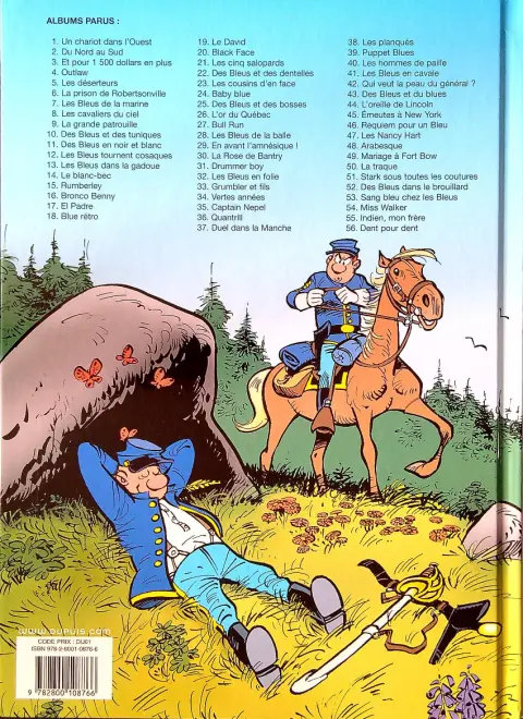 Verso de l'album Les Tuniques Bleues Tome 19 Le David