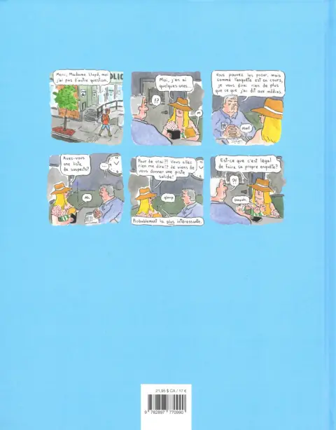 Verso de l'album Rebecca & Lucie mènent l'enquête 1