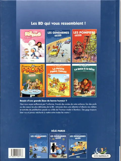 Verso de l'album Les Gendarmes Le best of 2015