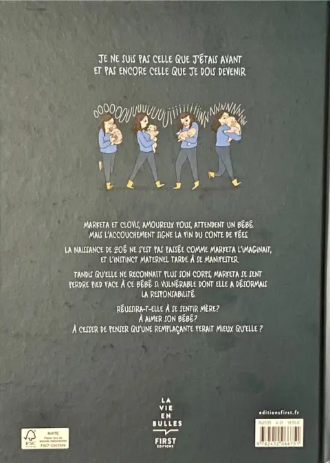 Verso de l'album La remplaçante