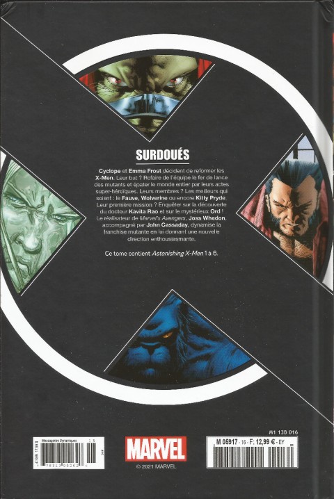 Verso de l'album X-Men - La Collection Mutante Tome 16 Surdoués
