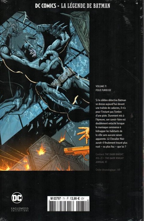 Verso de l'album DC Comics - La Légende de Batman Volume 71 Folie furieuse