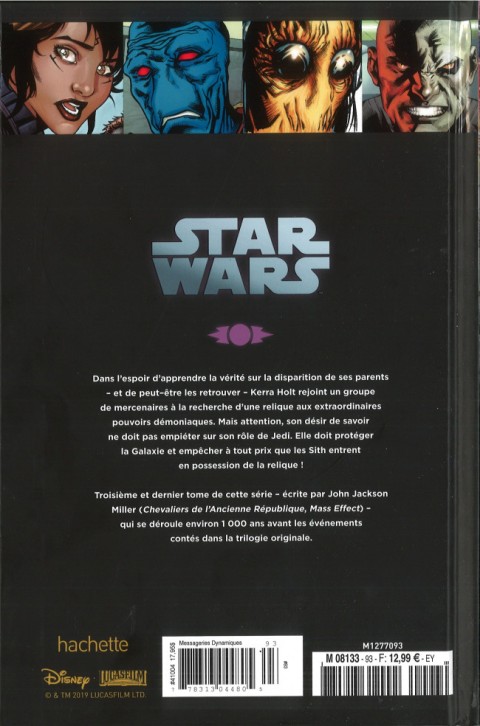 Verso de l'album Star Wars - Légendes - La Collection Tome 93 Chevalier Erant - III. Evasion