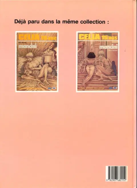 Verso de l'album Célia, 15 ans (3ème épisode)