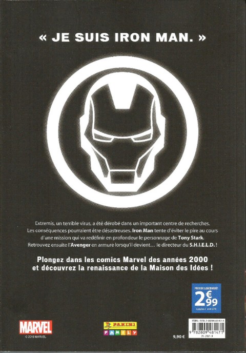 Verso de l'album Marvel Les Années 2000 - La Renaissance 6 Iron Man