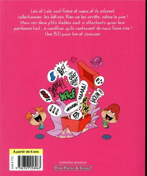 Verso de l'album Léo et Lola (Super) Tome 3