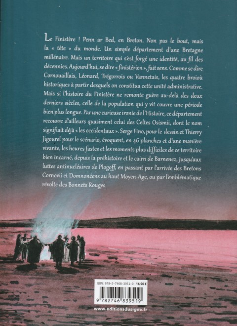 Verso de l'album Le Finistère Une histoire entre terre et mer