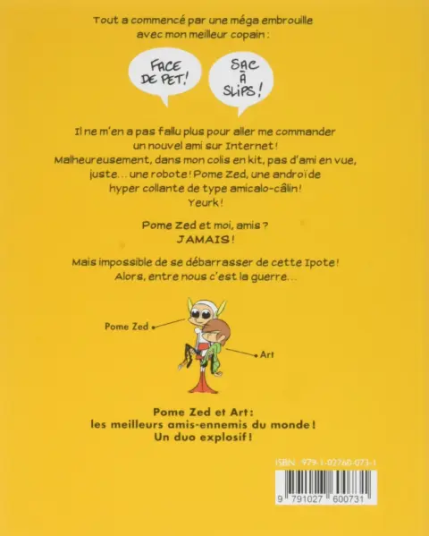 Verso de l'album Mon Ipote et moi Tome 1 Pome Zed