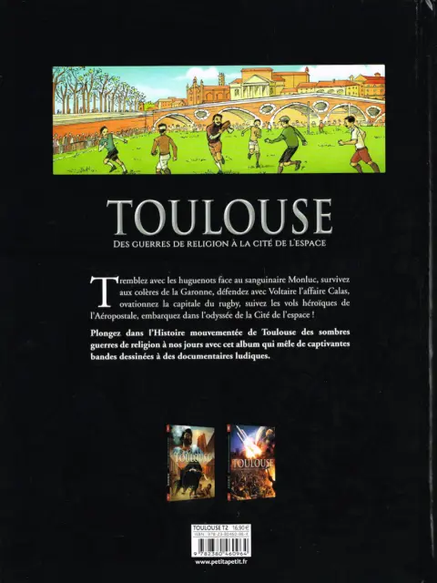 Verso de l'album Toulouse 2 Des guerres de religion à la Cité de l'Espace