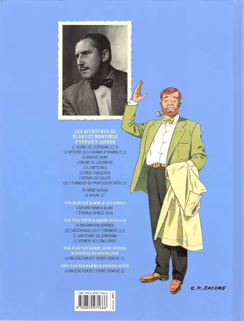 Verso de l'album Blake et Mortimer Tome 2 Le secret de l'Espadon - Tome 2