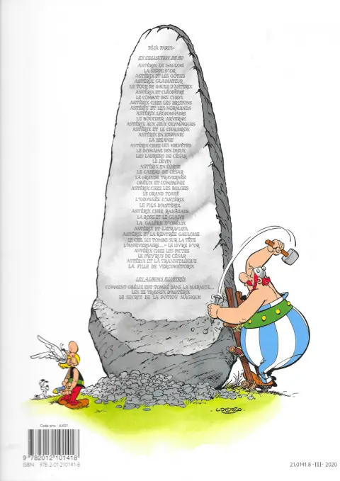 Verso de l'album Astérix Tome 9 Astérix et les Normands