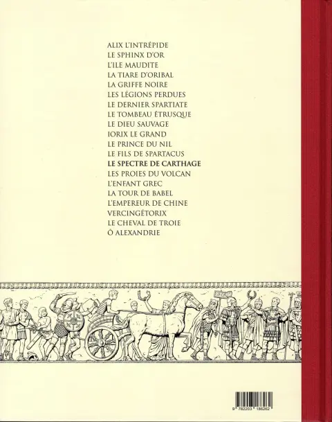 Verso de l'album Alix Tome 13 Le spectre de Carthage