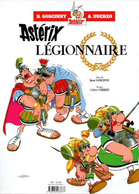 Verso de l'album Astérix Tomes 9 et 10 Astérix et les normands / Astérix légionnaire