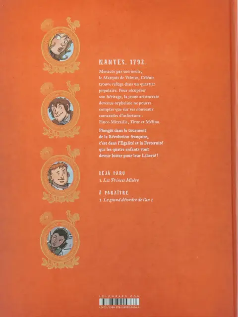 Verso de l'album Révolutionnaires ! Tome 1 Les Princes Misère