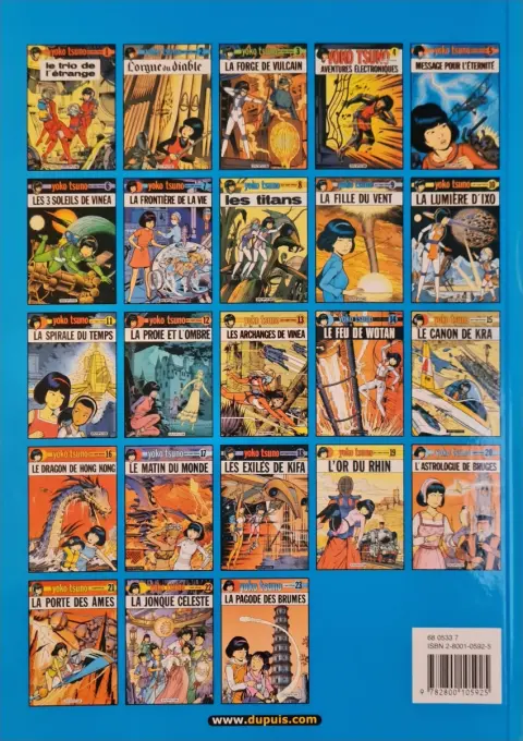 Verso de l'album Yoko Tsuno Tome 8 Les titans