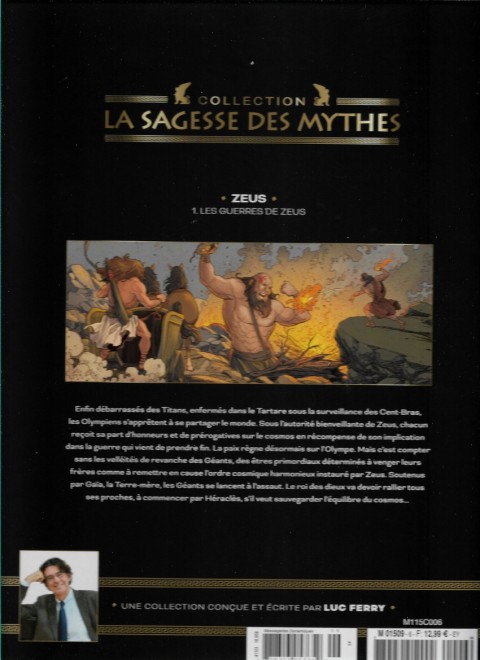 Verso de l'album La sagesse des Mythes - La collection Zeus - 1 : Les Guerres de Zeus