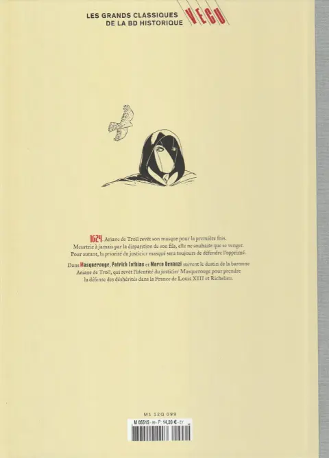 Verso de l'album Les grands Classiques de la BD Historique Vécu - La Collection Tome 100 Masquerouge - Tome X : Ami, remplis mon verre!