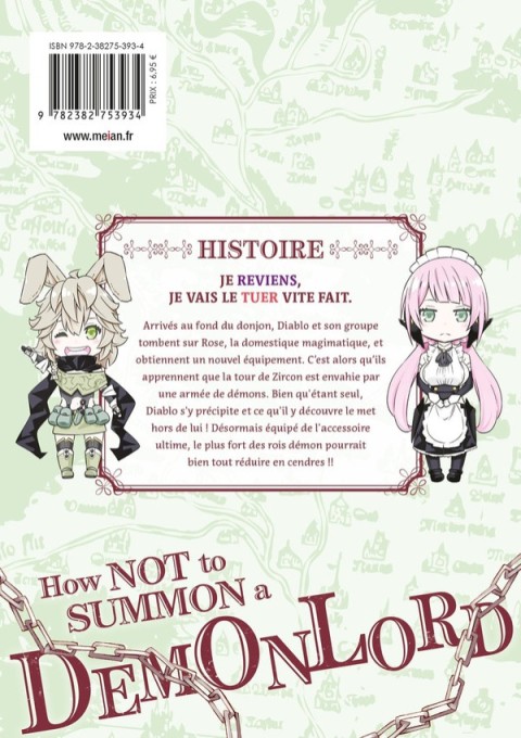 Verso de l'album How not to summon a Demon Lord 13