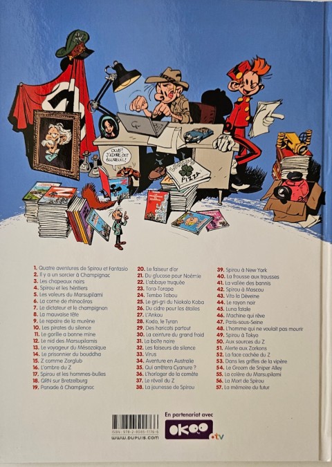 Verso de l'album Spirou et Fantasio Tome 10 Les pirates du silence