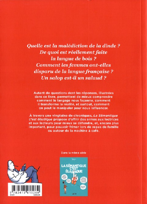 Verso de l'album La sémantique c'est élastique 1