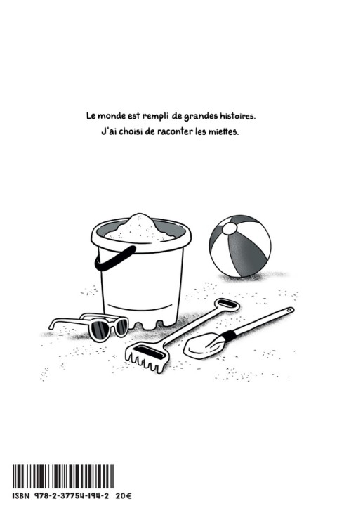Verso de l'album Les miettes