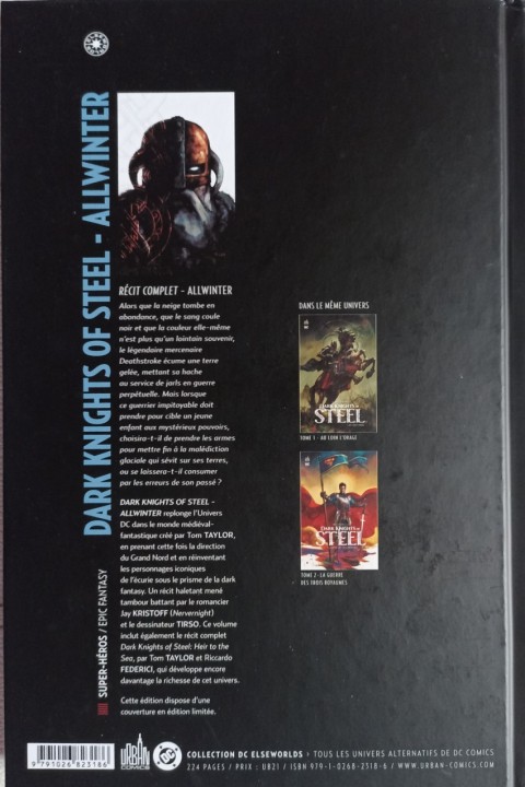 Verso de l'album Dark Knights of Steel Allwinter
