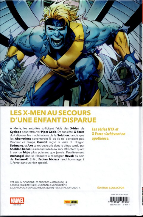 Verso de l'album X-Men 20