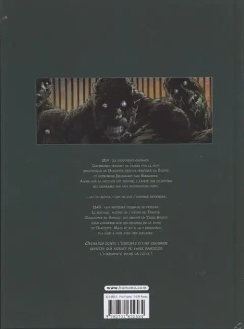 Verso de l'album Crusades Tome 1 Le spectre aux yeux d'argent