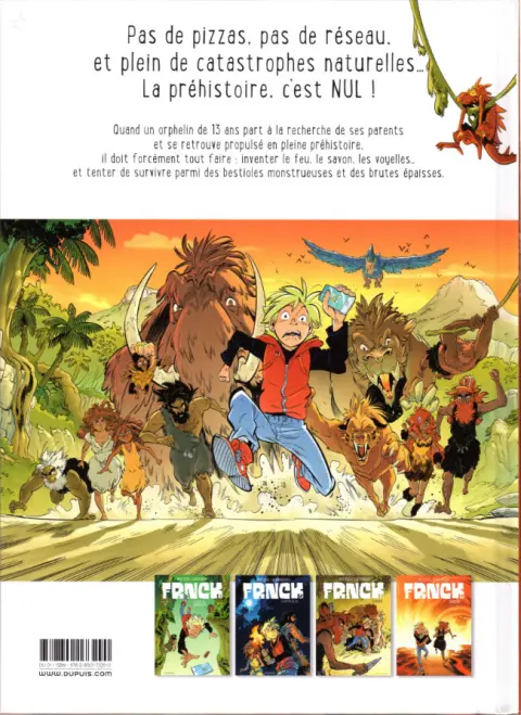 Verso de l'album Frnck Tome 4 L'éruption