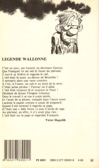 Verso de l'album Idées noires