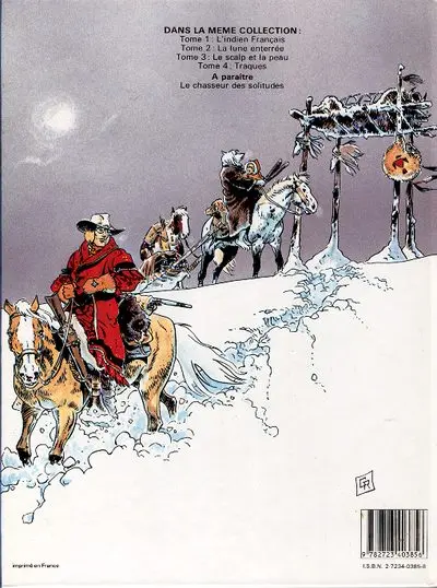 Verso de l'album L'Indien Français Tome 4 Traques