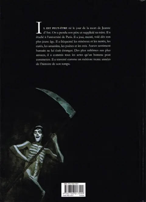 Verso de l'album Je, François Villon Tome 1 Mais où sont les neiges d'antan ?