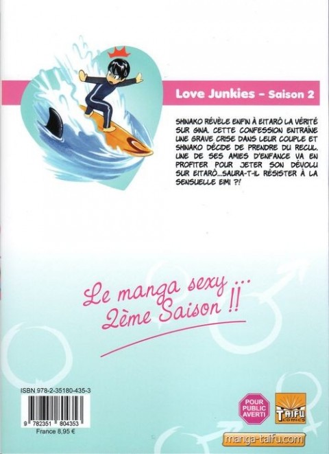 Verso de l'album Love junkies Saison 2 Tome 7