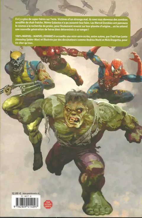 Verso de l'album Marvel Zombies Tome 6 Le retour