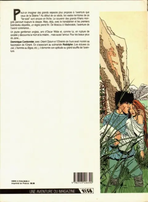 Verso de l'album Milosz Tome 1 Les horizons perdus