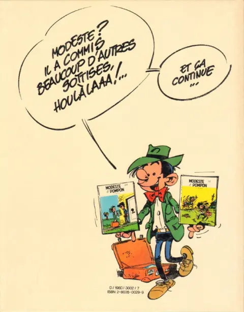 Verso de l'album Modeste et Pompon Tome 5 Modeste et Pompon - R1