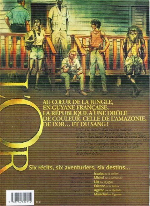 Verso de l'album L'Or Tome 3 Lilo ou le jaguar
